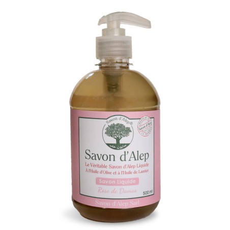 Savon d'Alep Liquide - Rose de Damas (500 ml)