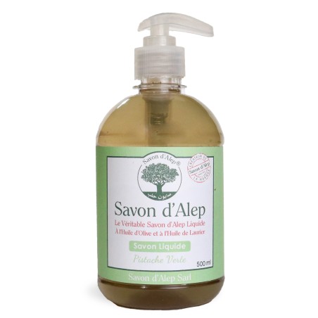 Savon d'Alep Liquide - Pistache Verte (500 ml)