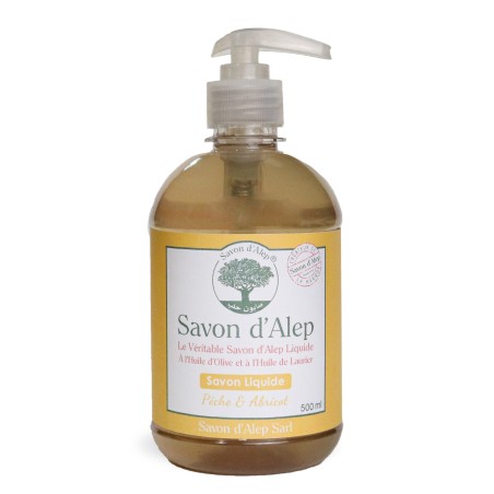 Savon d'Alep Liquide - Pêche & Abricot (500 ml)