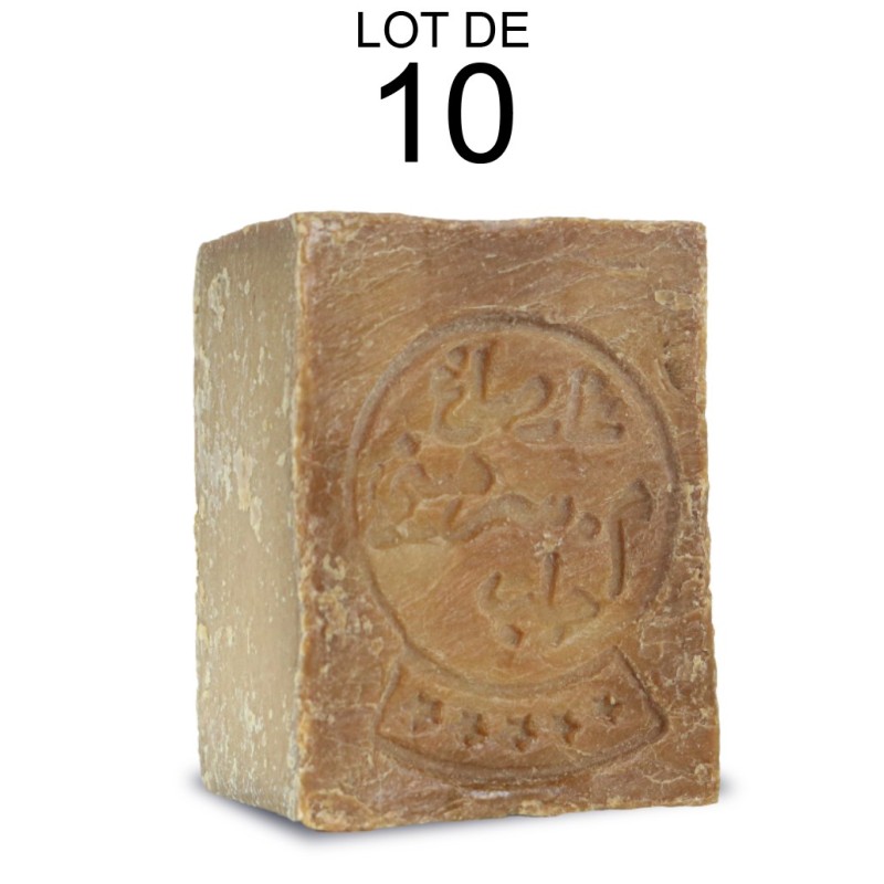 Lot de 10 Savon d'Alep Traditionnel en Vrac - 5 % d'Huile de Baie de Laurier (2kg)